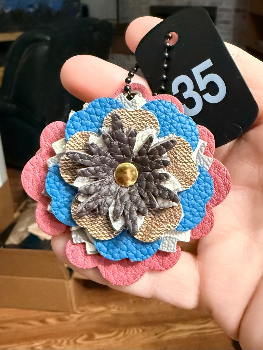 Handmade Floral Bag Charm